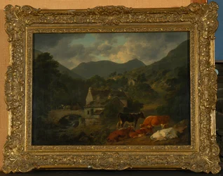 Pont et église de Buttermere depuis The Fish Inn, 1813